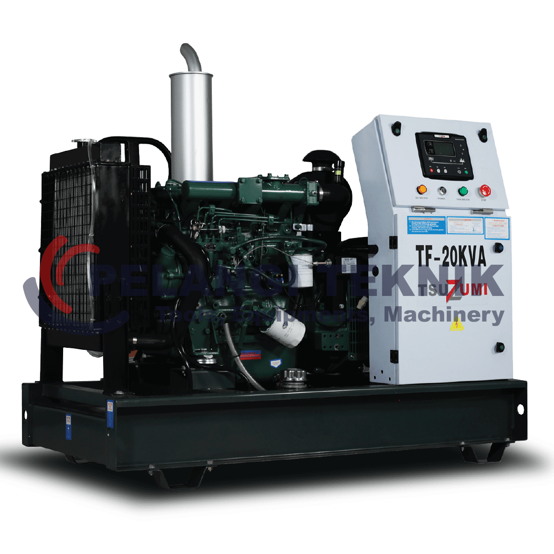 Genset 20 kva 16 kw Open Diesel Tsuzumi TF 20  - Pelangi Teknik