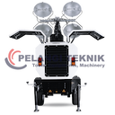 Tower Light Generator 4 x 1000 watt Tsuzumi LT 9 Model Trailer - Pelangi Teknik