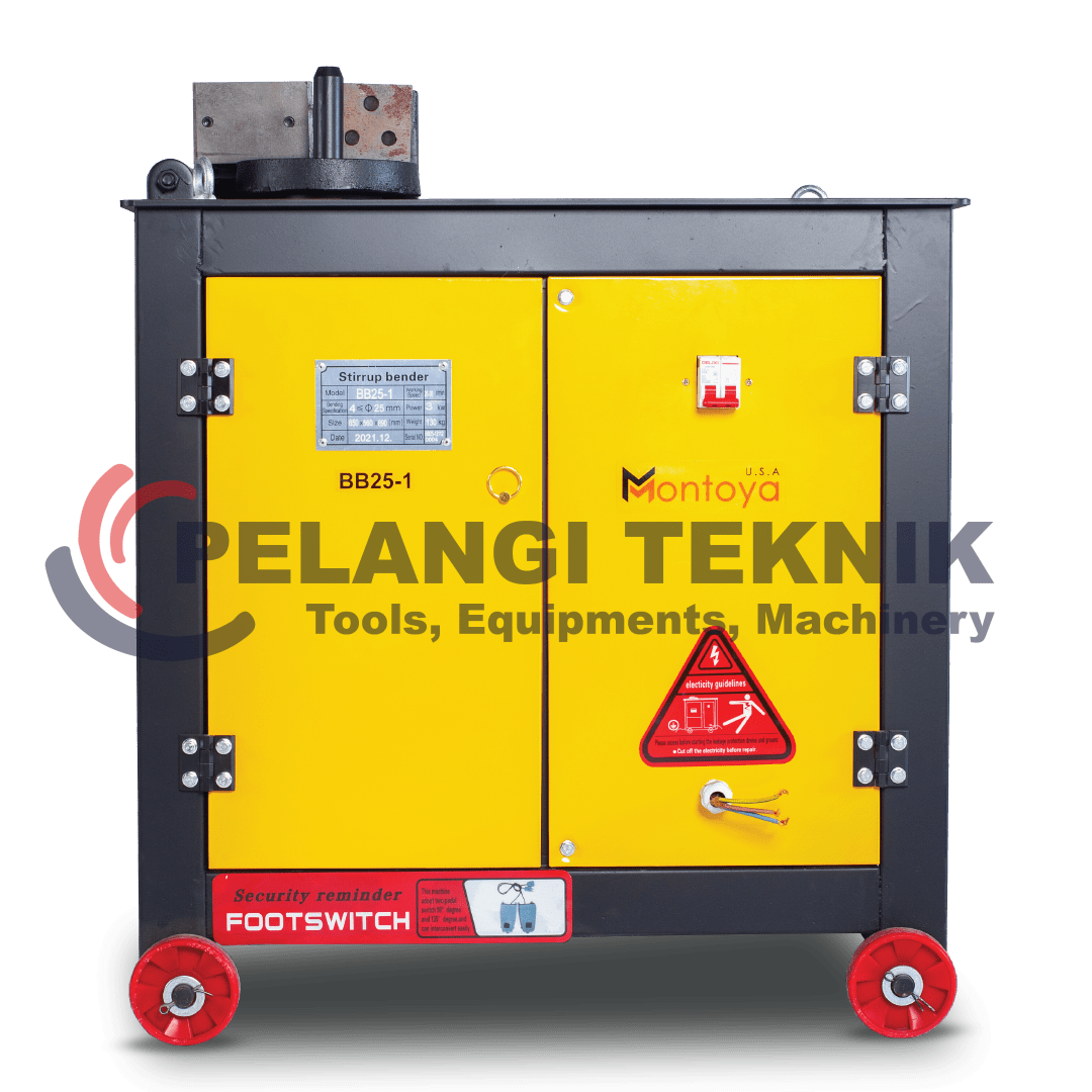 Mesin Bar Bending Besi Ulir 20 mm Montoya BB25-1  - Pelangi Teknik