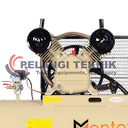 Kompresor angin 3 hp Montoya D-0.28/8 + Dinamo 3 hp 3 phase FAW 100% Full Tembaga  - Pelangi Teknik