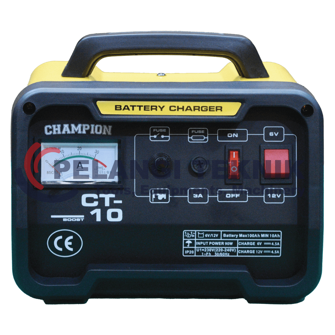 Charger Aki 10 Amper Champion CT 10A - Pelangi Teknik