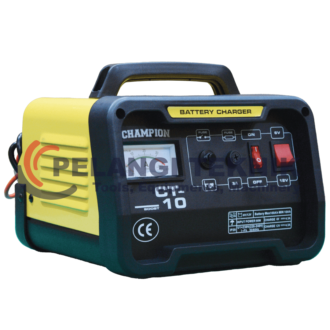 Charger Aki 10 Amper Champion CT 10A - Pelangi Teknik