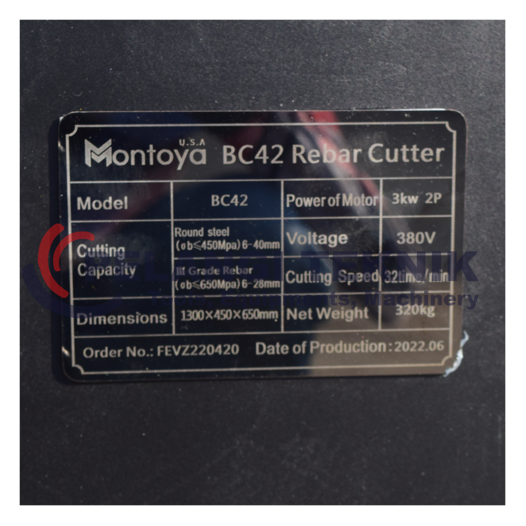 Bar Cutter / Mesin Potong Besi Ulir 6 - 28 mm MONTOYA BC42 - Pelangi Teknik