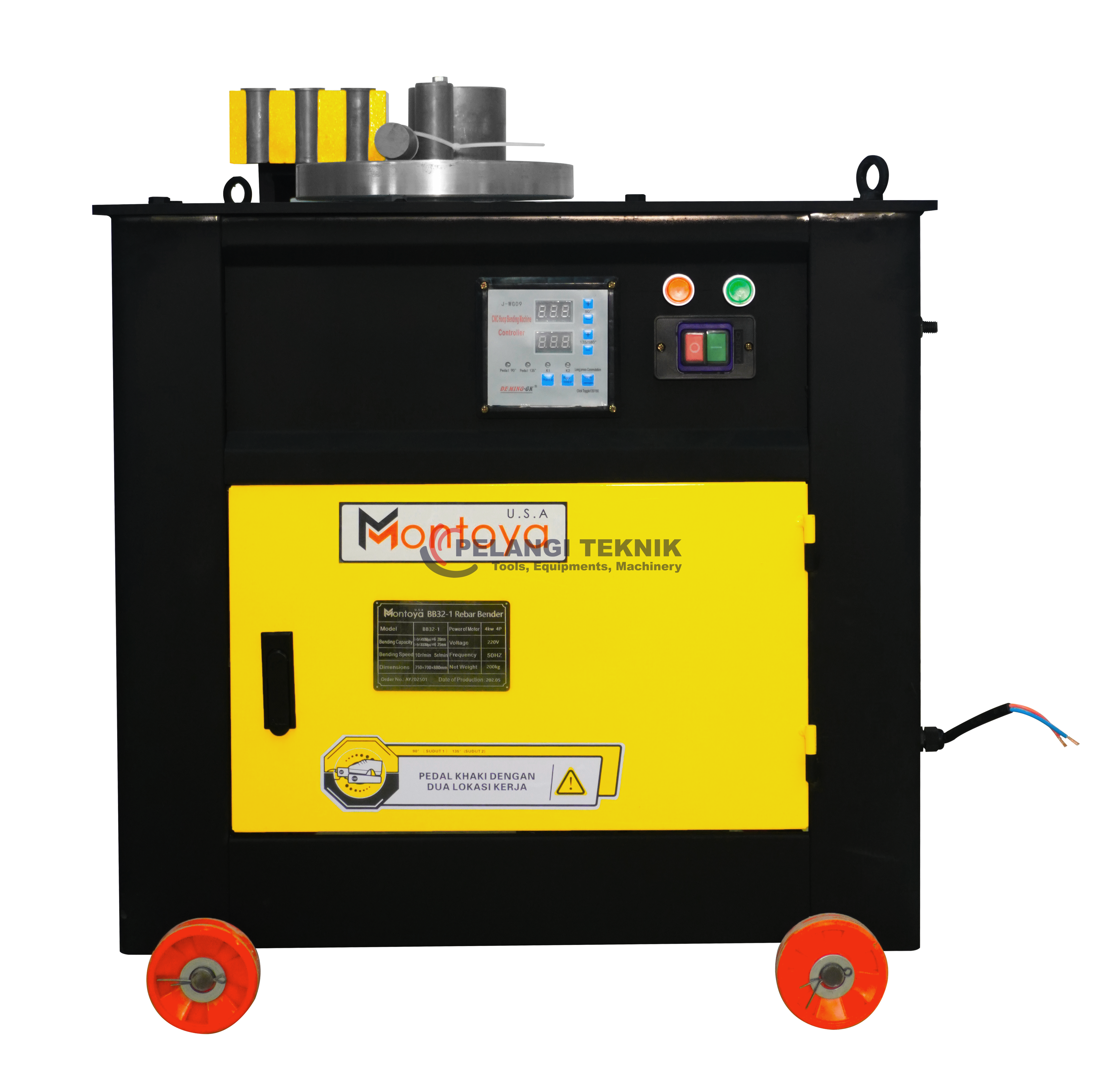 Bar Bending / Mesin Pembengkok Besi Ulir 6 - 22 mm MONTOYA BB32-1  - Pelangi Teknik