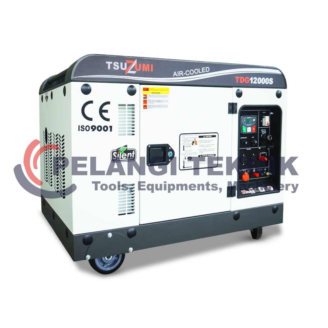 Genset Silent Diesel 12 Kva 1 Phase Tsuzumi TDG12000S - Pelangi Teknik