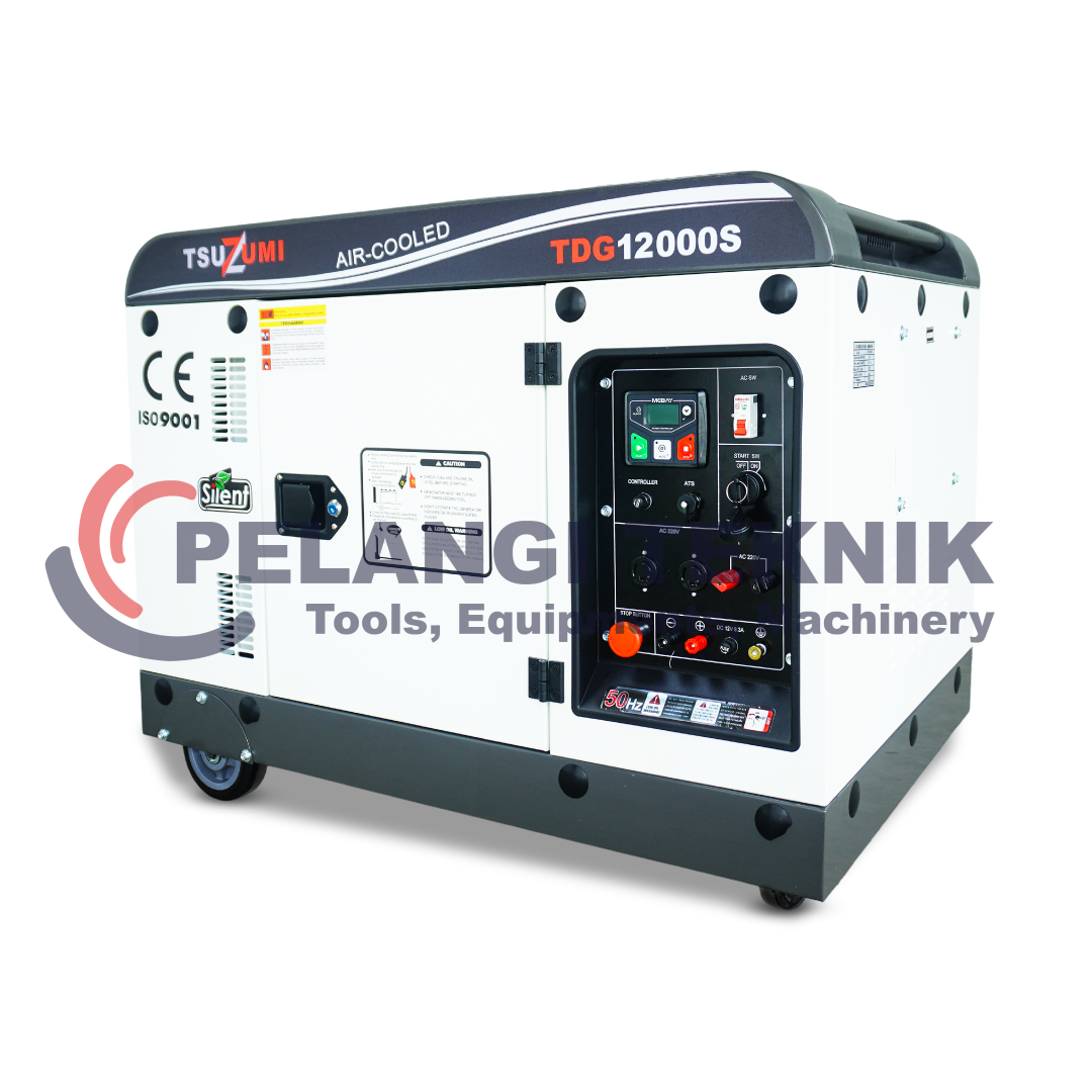 Genset Silent Diesel 12 Kva 1 Phase Tsuzumi TDG12000S - Pelangi Teknik