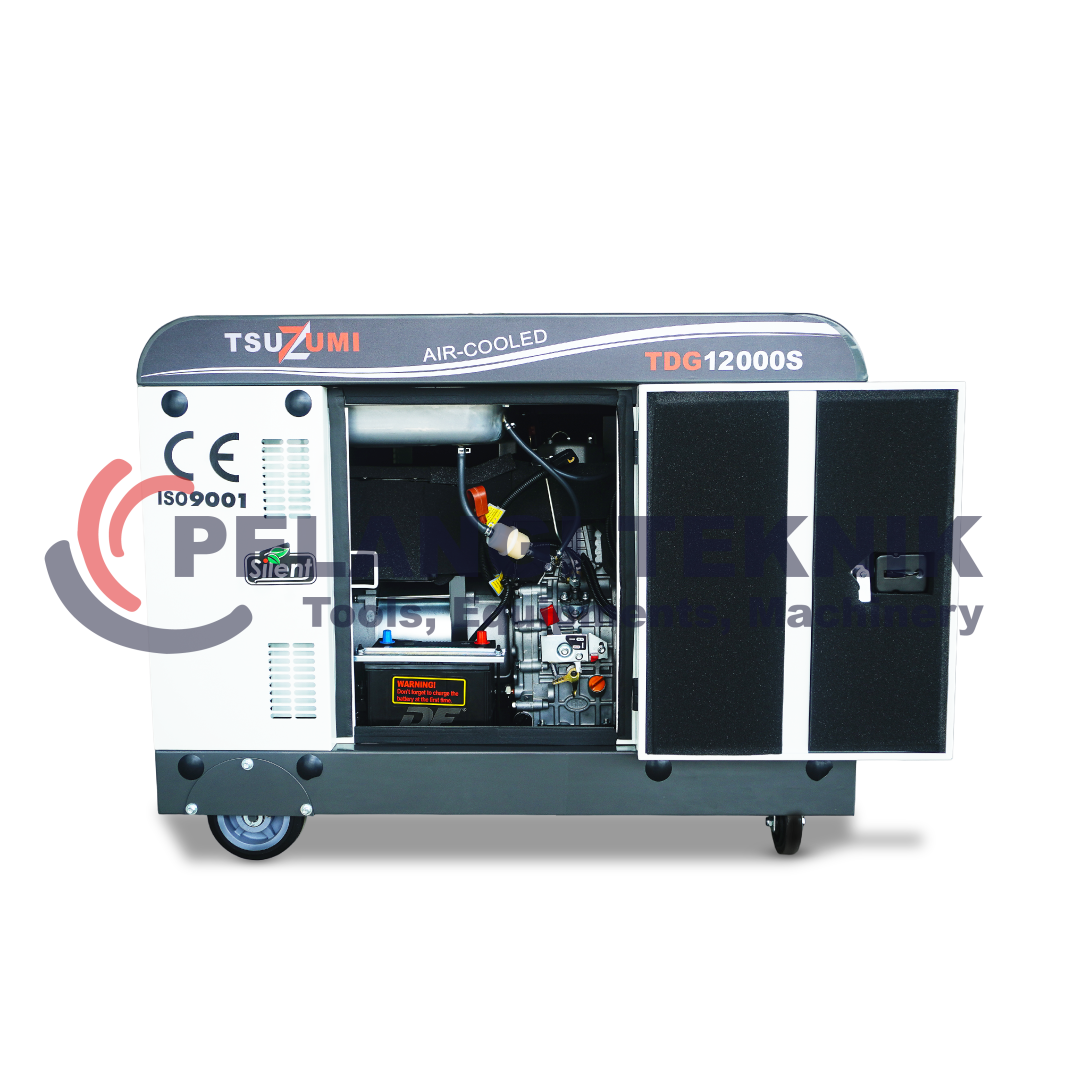 Genset Silent Diesel 12 Kva 1 Phase Tsuzumi TDG12000S - Pelangi Teknik