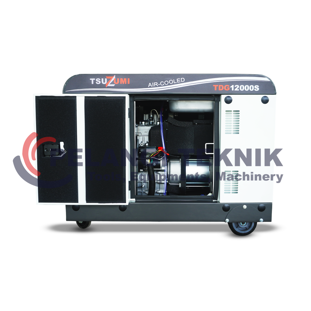 Genset Silent Diesel 12 Kva 1 Phase Tsuzumi TDG12000S - Pelangi Teknik