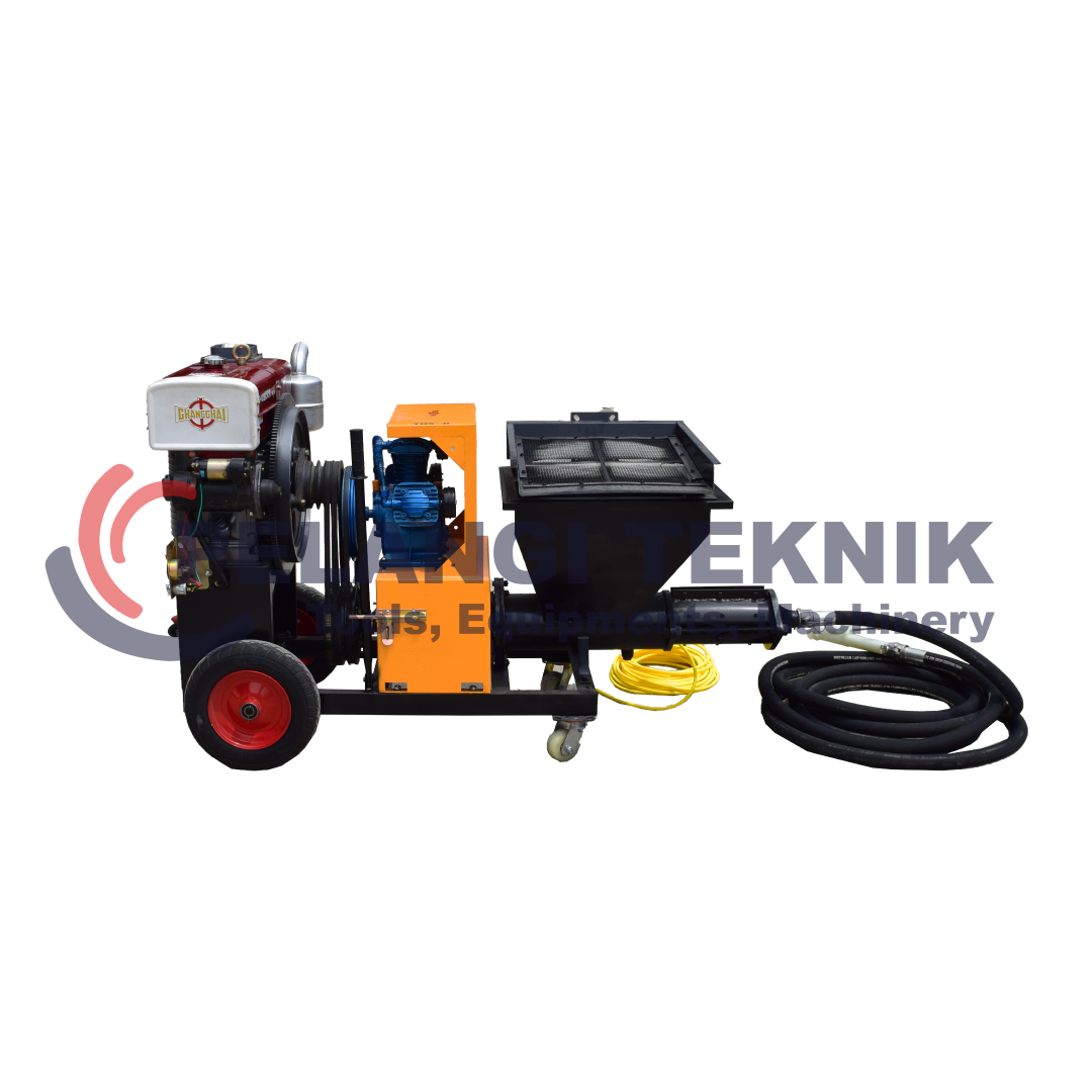 Mesin Plaster Tembok Mortar Sprayer Tsuzumi TMS-D - Pelangi Teknik