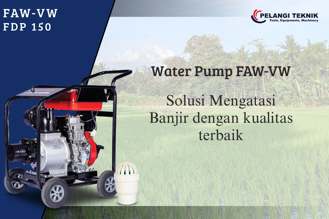 Mengatasi Banjir dengan Pompa Alkon 6 Inch Solar