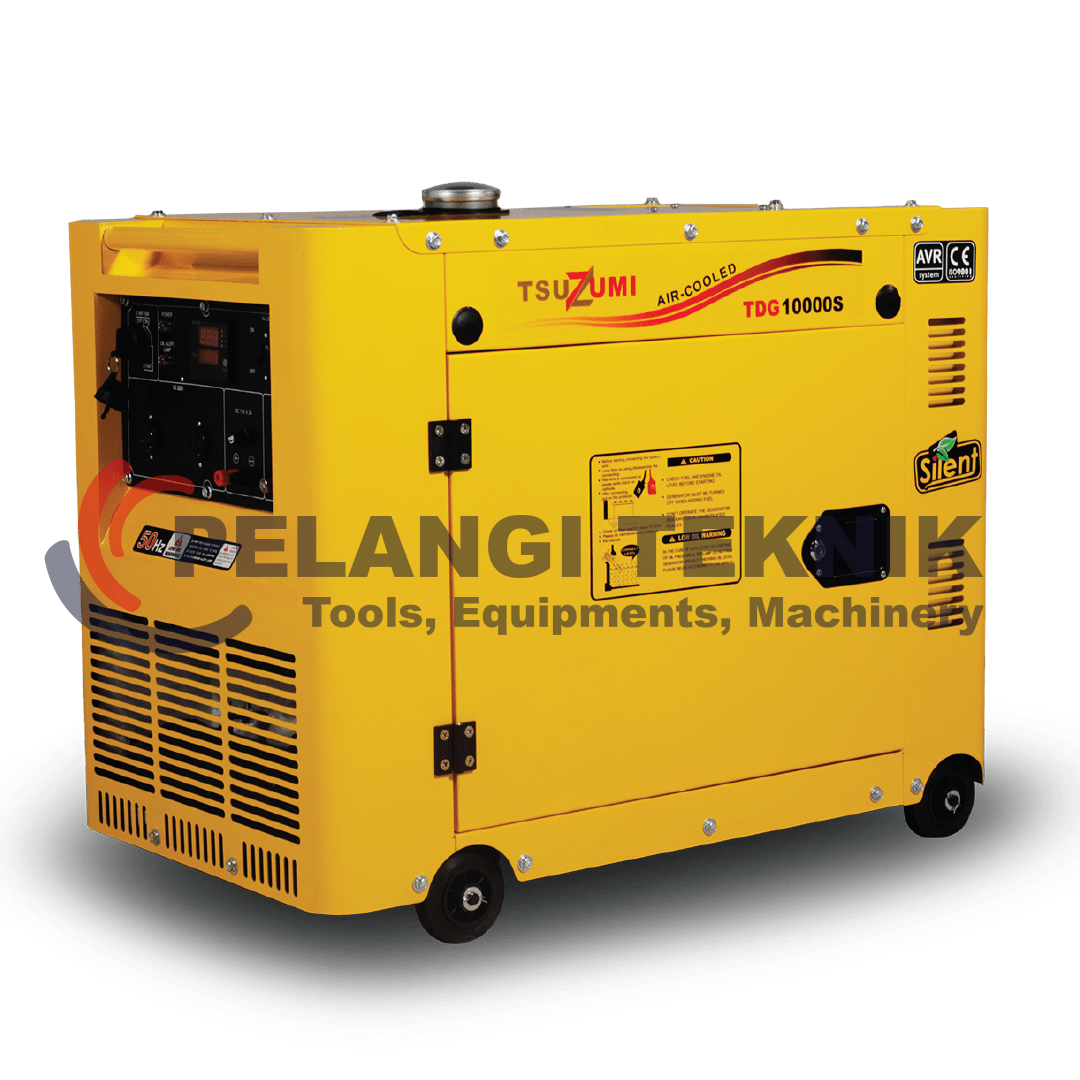 Genset Silent Diesel 7000 Watt 1 Phase Tsuzumi TDG 10000 S - Pelangi Teknik
