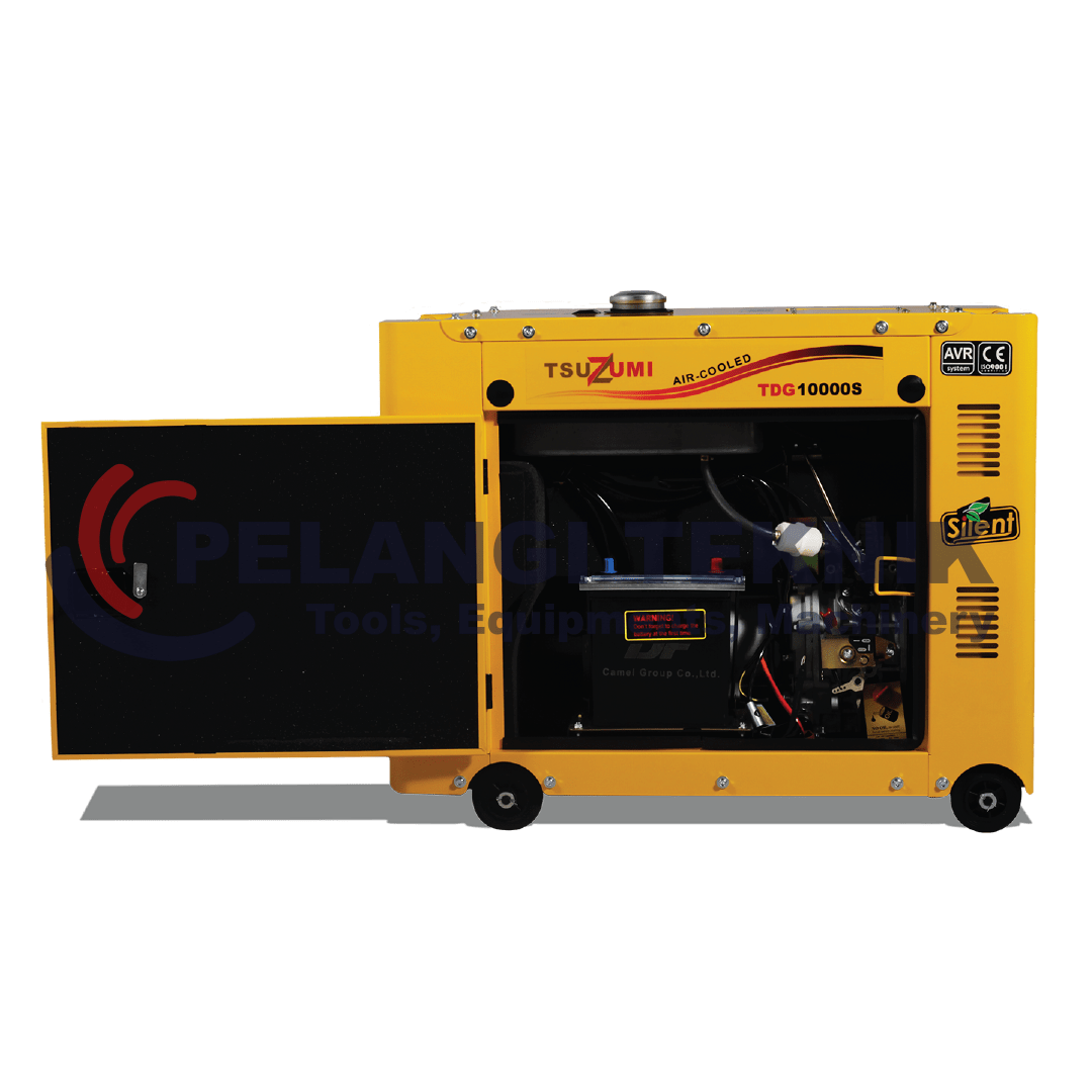 Genset Silent Diesel 7000 Watt 1 Phase Tsuzumi TDG 10000 S - Pelangi Teknik