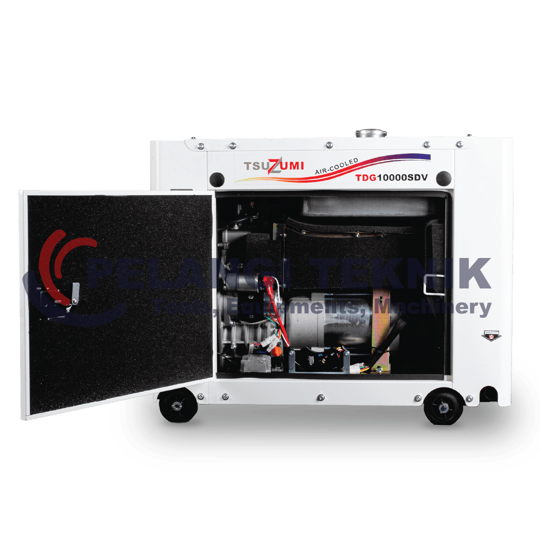 Genset Silent Diesel 9 Kva 7000 watt 3 Phase Tsuzumi TDG 10000 SDV - Pelangi Teknik