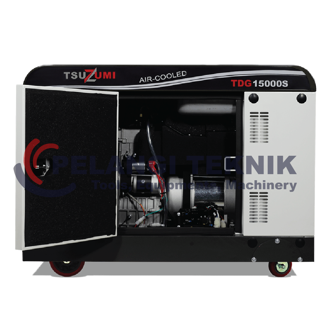 Genset 15 kva Silent Diesel 10000 watt 1 Phase Tsuzumi TDG 15000 S - Pelangi Teknik