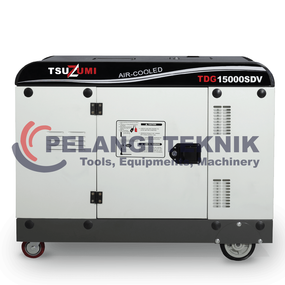 Genset 15 kva Silent Diesel 10000 Watt 3 Phase Tsuzumi TDG 15000 SDV - Pelangi Teknik