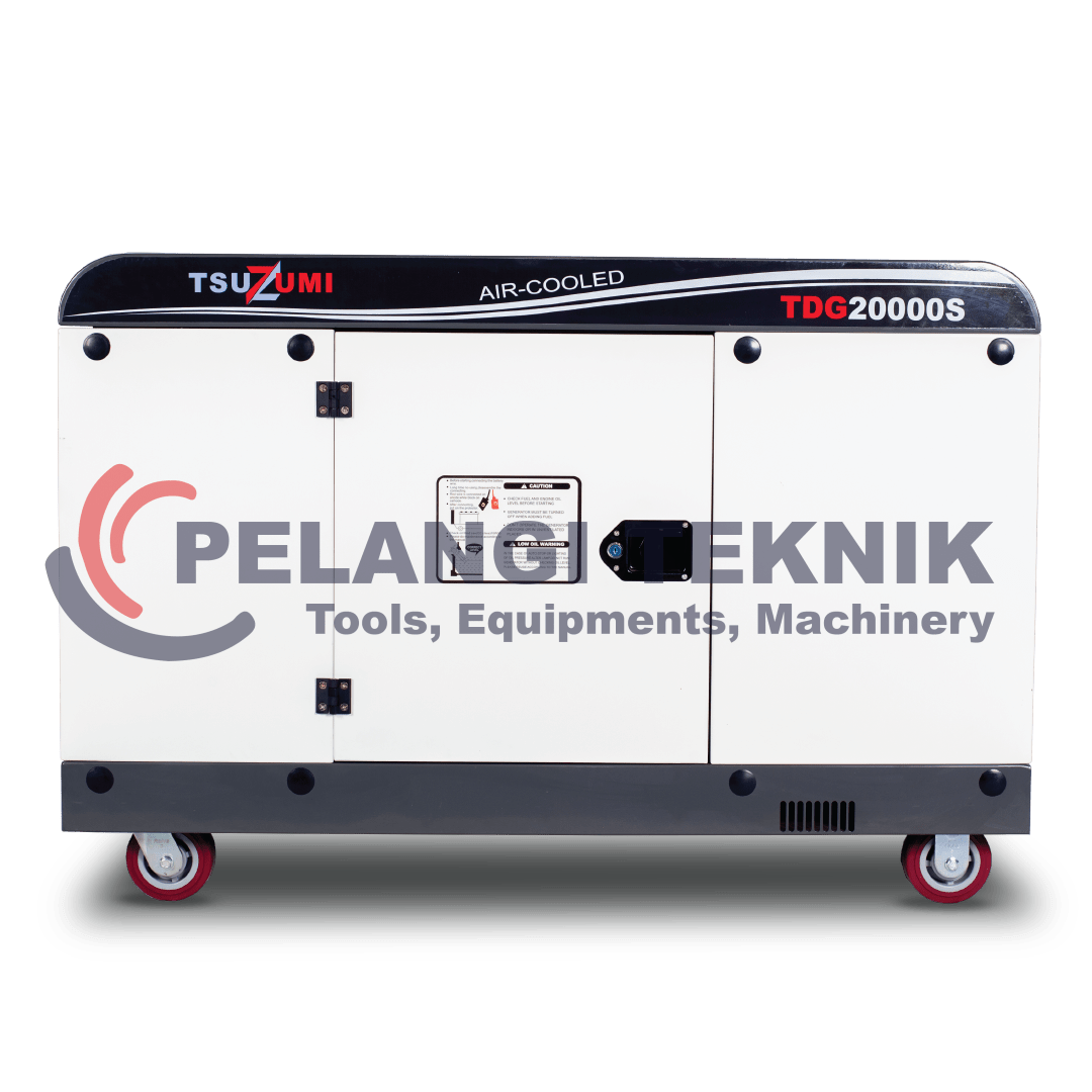 Genset Silent Diesel 20 kva 16000 watt 1 Phase Tsuzumi TDG 20000 S - Pelangi Teknik