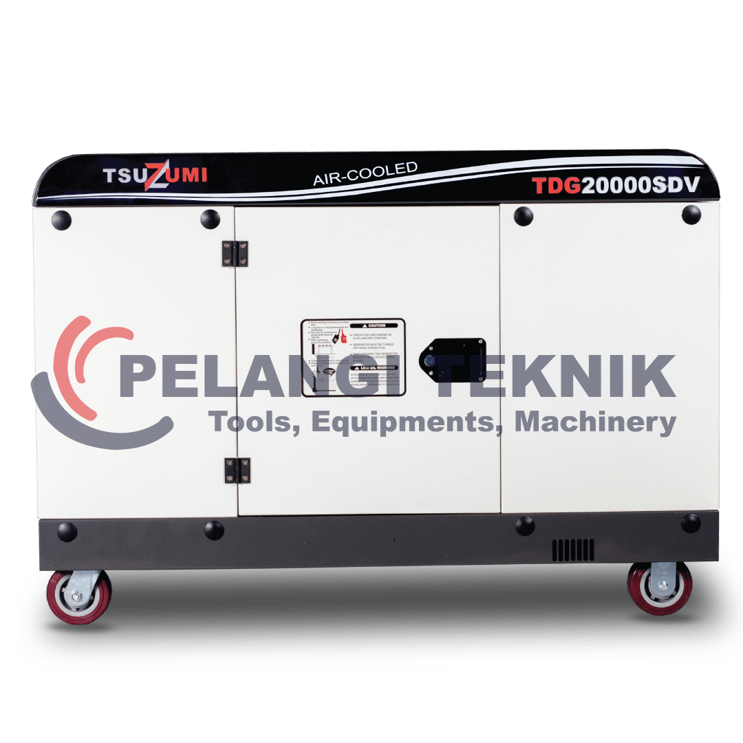 Genset 20 kva 16000 watt 3 Phase Silent Diesel Tsuzumi TDG 20000 SDV - Pelangi Teknik