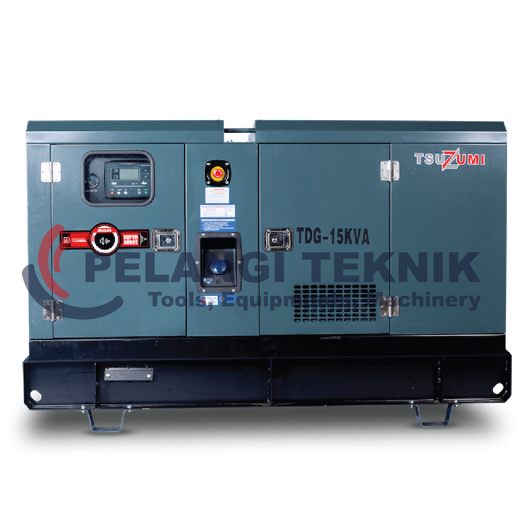Genset 15 kva 3 phase 4 Cilinder Diesel Tsuzumi TDG 15 kva - Pelangi Teknik