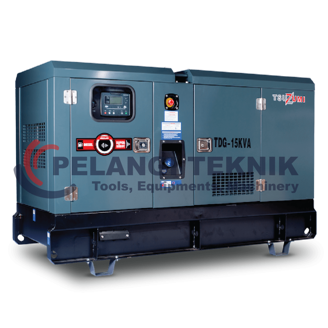 Genset 15 kva 3 phase 4 Cilinder Diesel Tsuzumi TDG 15 kva - Pelangi Teknik