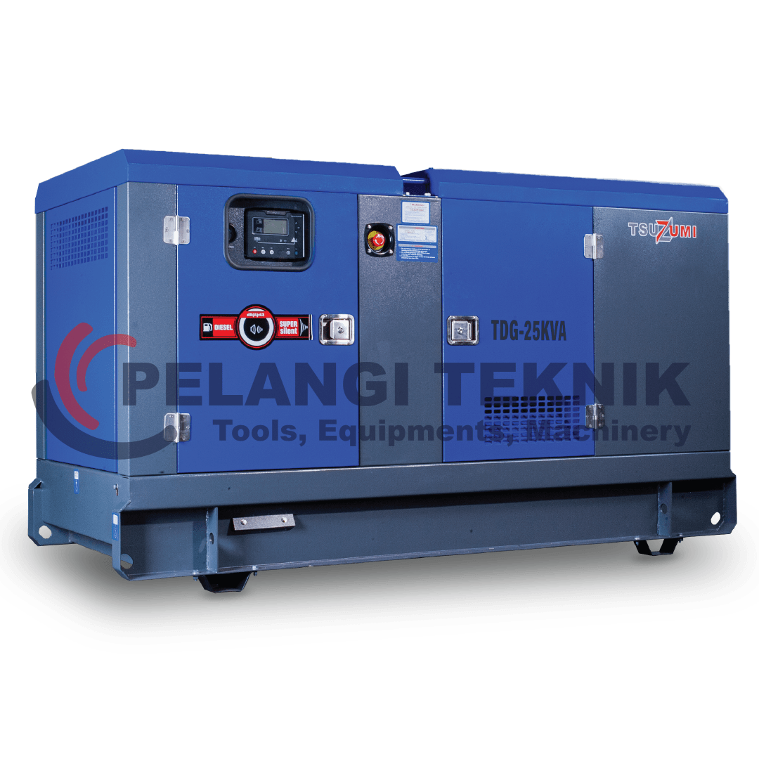 Genset Silent Diesel 25 kva 22 kw 3 Phase Tsuzumi TDG 25 kva Japan Technology - Pelangi Teknik