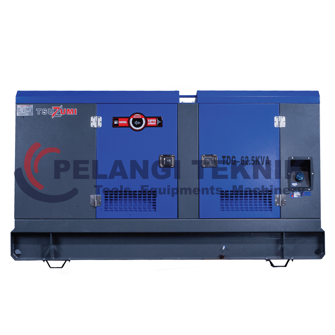 Genset 60 Kva 50 kw 3 Phase Silent Diesel Tsuzumi TDG 62,5 kva - Pelangi Teknik