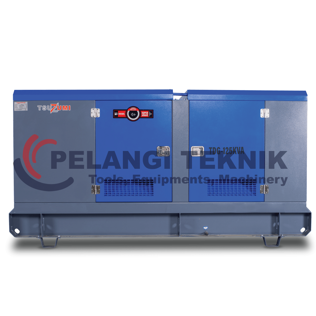 Genset 125 Kva 100 Kw Diesel Silent Diesel Generator Tsuzumi TDG 125 Kva - Pelangi Teknik