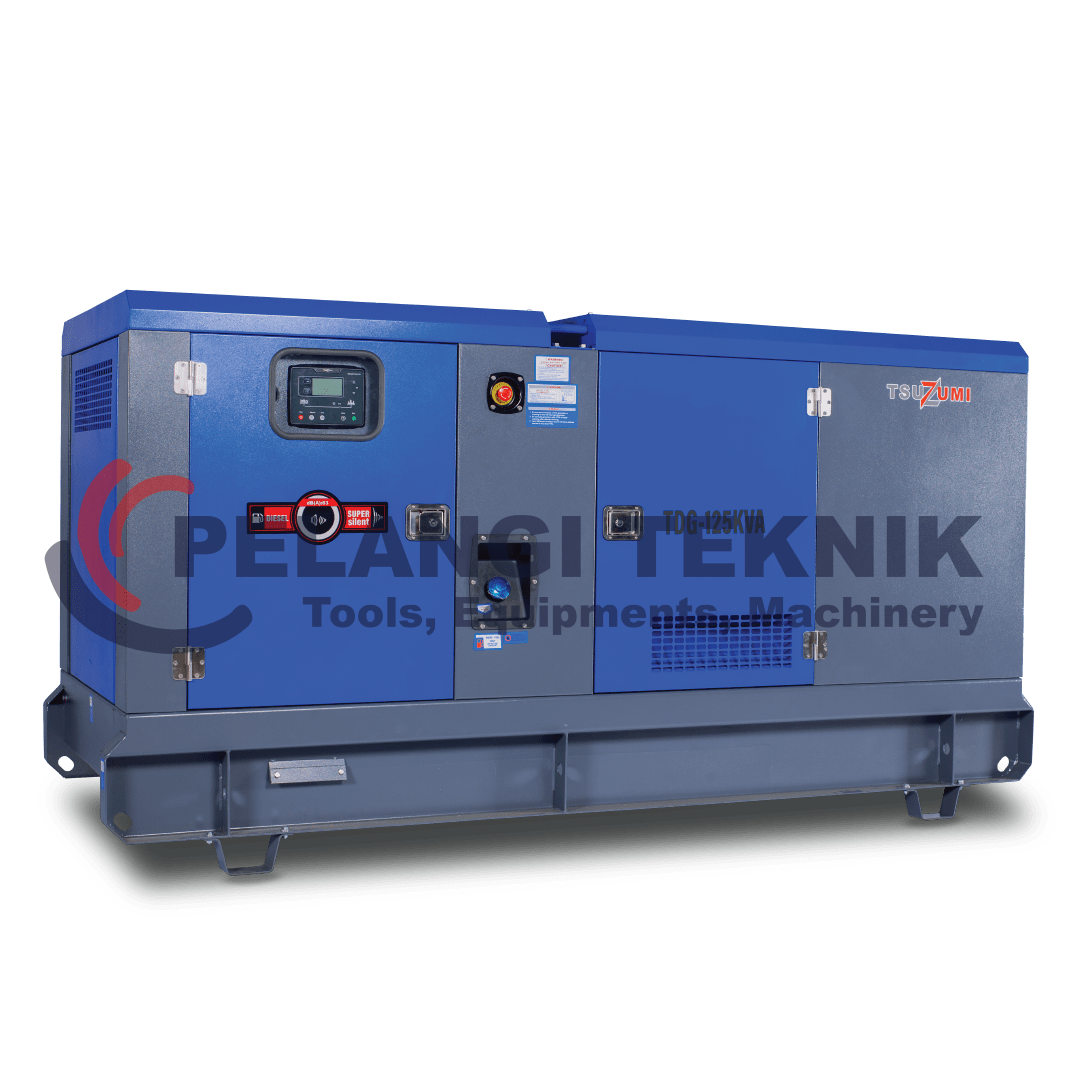 Genset 125 Kva 100 Kw Diesel Silent Diesel Generator Tsuzumi TDG 125 Kva - Pelangi Teknik