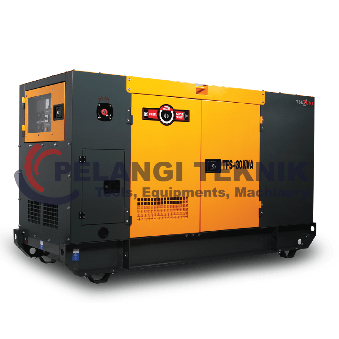 Genset 30 Kva 24 Kw 3 Phase Silent Diesel Tsuzumi TFS 30 Kva - Pelangi Teknik