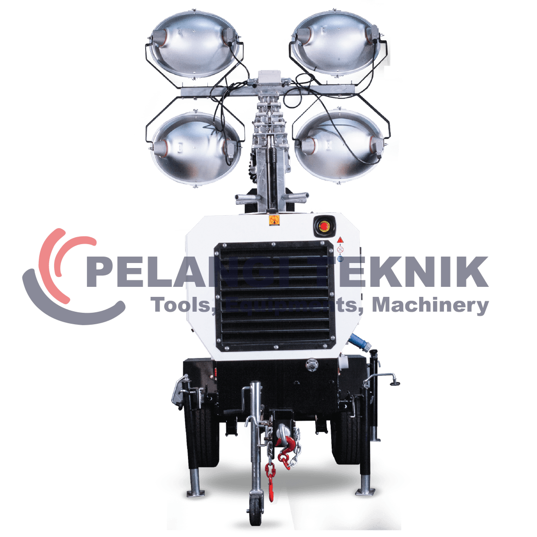 Tower Light Generator 4 x 1000 watt Tsuzumi LT 9 Model Trailer - Pelangi Teknik