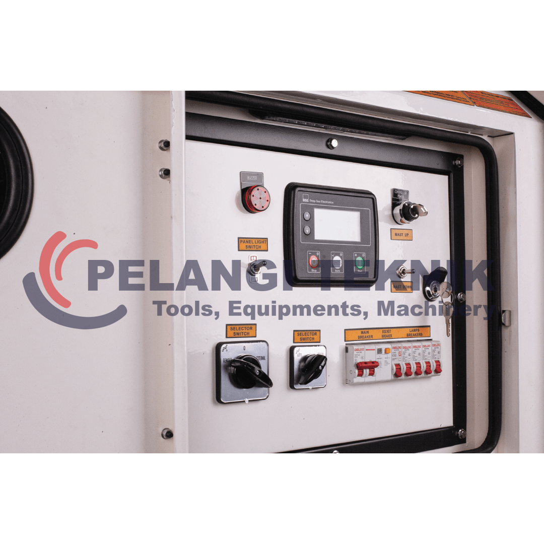 Tower Light Generator 4 x 1000 watt Tsuzumi LT 9 Model Trailer - Pelangi Teknik