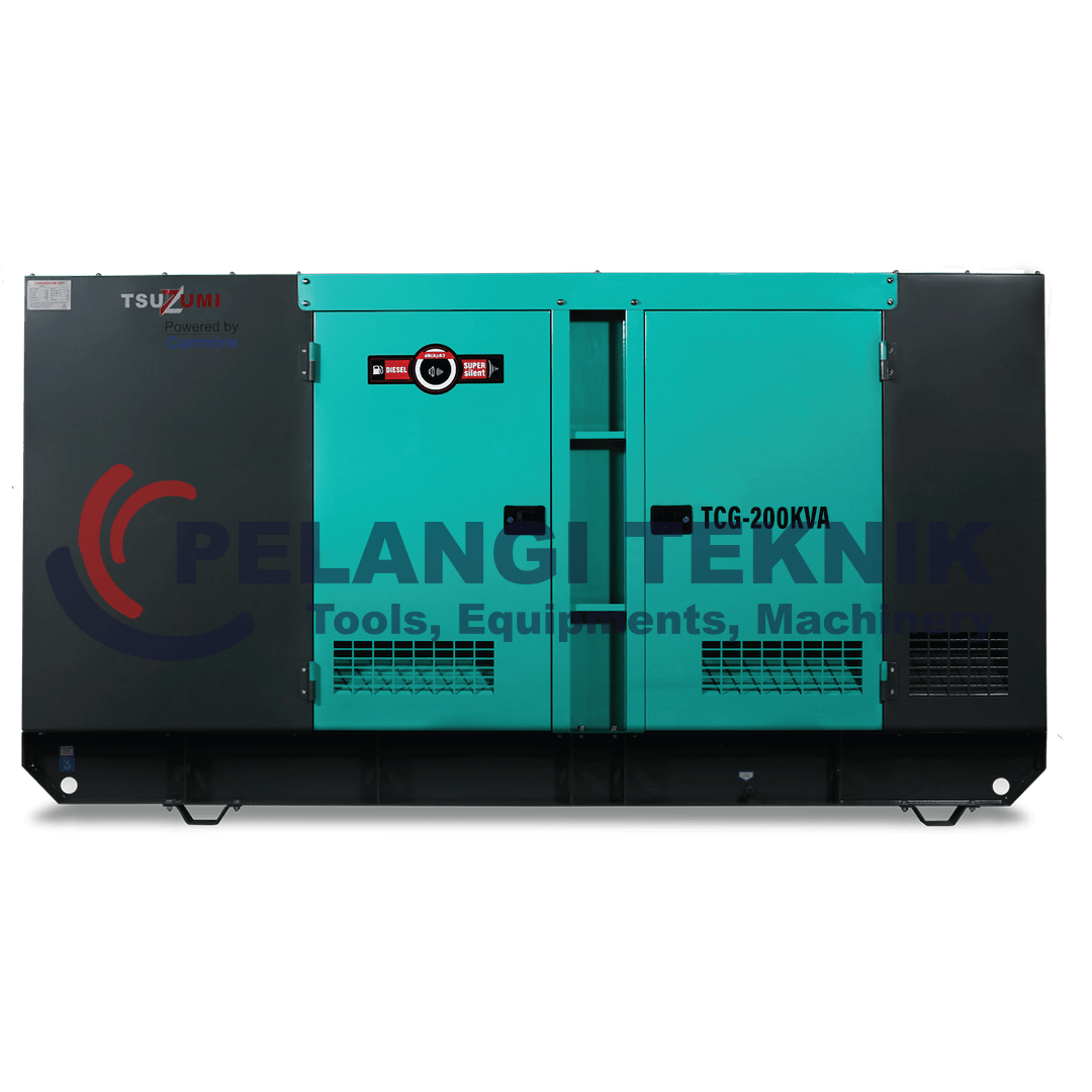 Genset Silent Diesel 200 Kva 150 Kw Tsuzumi TCG 200 KVA - Pelangi Teknik