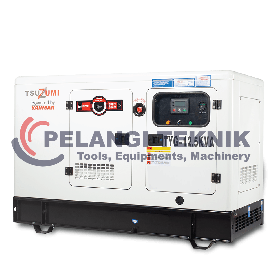 Genset Silent Diesel 12,5 Kva Tsuzumi TYG 12,5 kva - Pelangi Teknik
