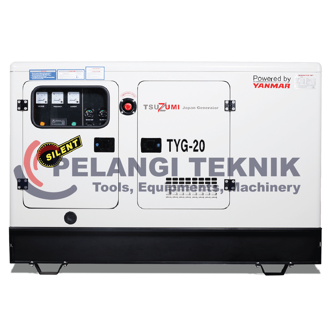 Genset Silent Diesel 20 Kva Tsuzumi TYG20 Kva - Pelangi Teknik