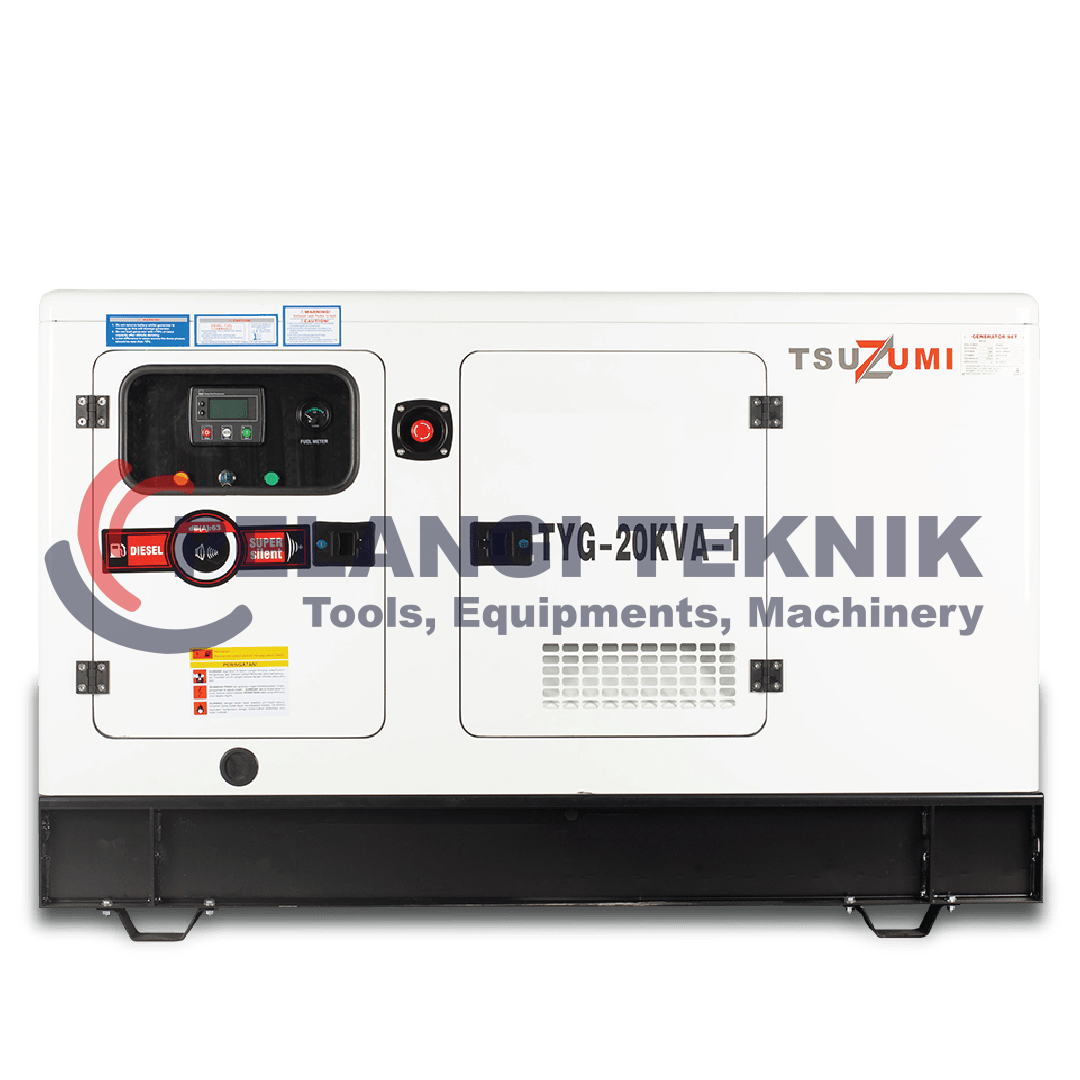 Genset Silent Diesel 20 kva 1 phase Tsuzumi TYG 20-1 Kva - Pelangi Teknik
