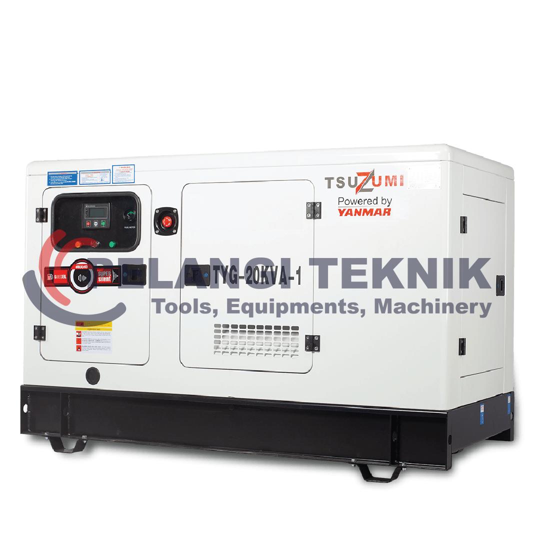 Genset Silent Diesel 20 kva 1 phase Tsuzumi TYG 20-1 Kva - Pelangi Teknik