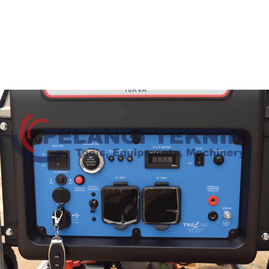 Genset semi silent inveretr 10 kva 8000 watt Tsuzumi TG 10000 SSI - Pelangi Teknik