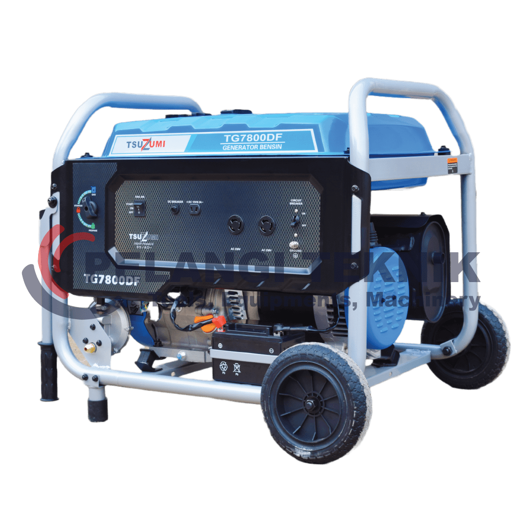 Genset 5000 watt 1 phase Bensin & Lpg Tsuzumi TG 7800DF - Pelangi Teknik