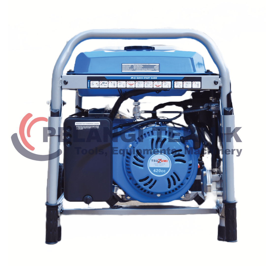 Genset 5000 watt 1 phase Bensin & Lpg Tsuzumi TG 7800DF - Pelangi Teknik