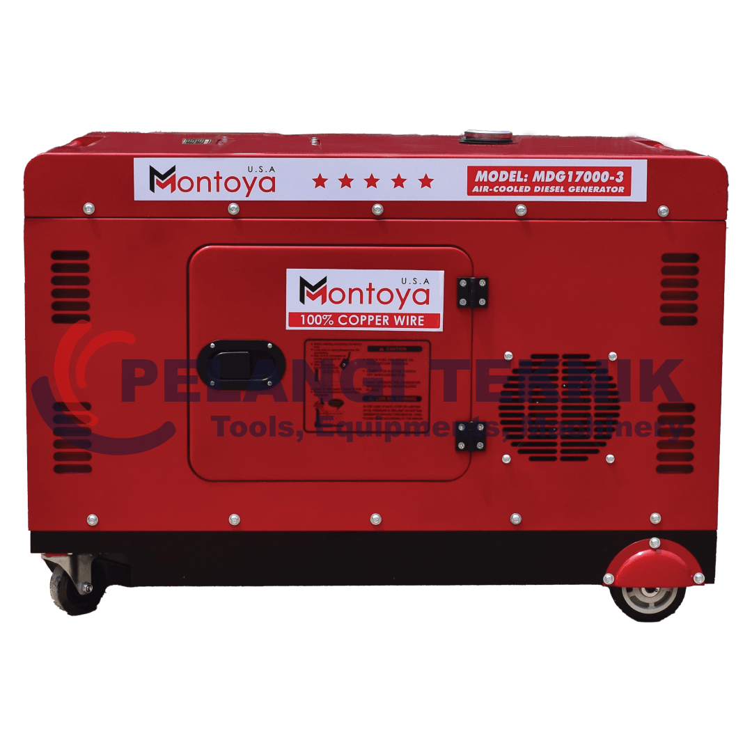 Genset Silent Diesel 15 kva 10000 watt 3 phase Montoya MDG 17000-3 - Pelangi Teknik