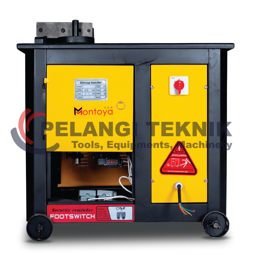 Mesin Bar Bending Besi Ulir 16 mm 3 Phase Montoya BB20 - Pelangi Teknik