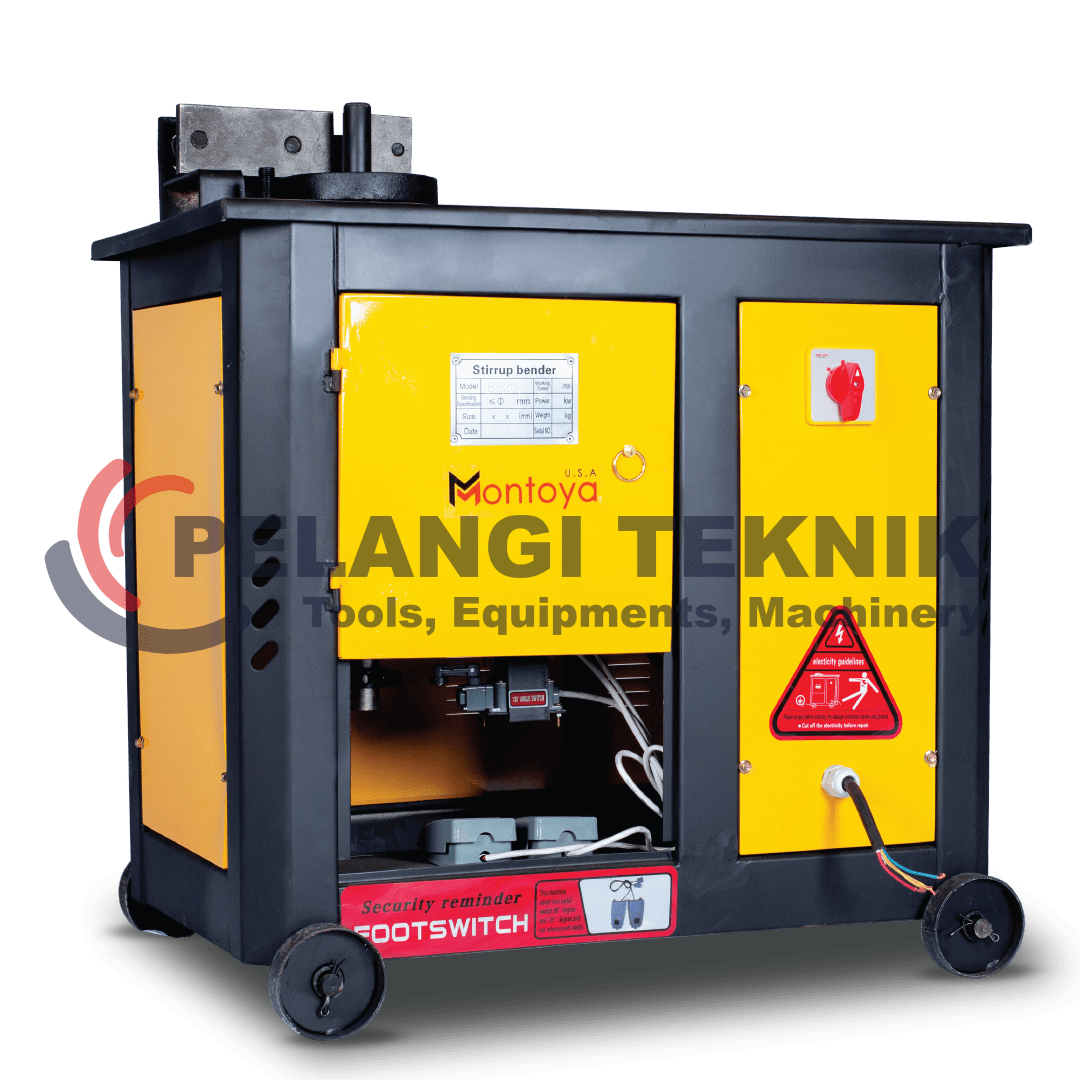 Mesin Bar Bending Besi Ulir 16 mm 3 Phase Montoya BB20 - Pelangi Teknik