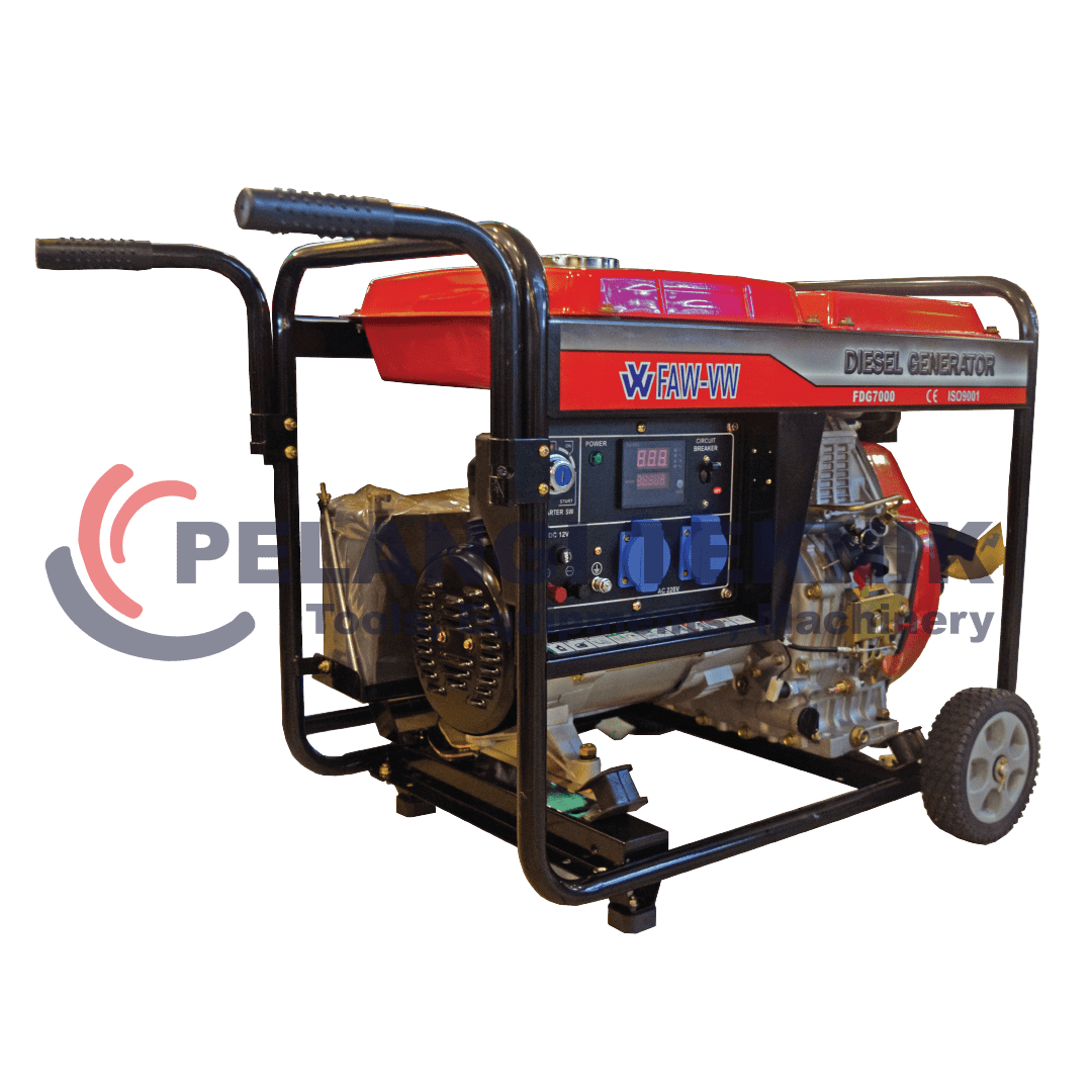 Genset Open Diesel 5000 Watt 1 Phase FAW FDG 7000 - Pelangi Teknik