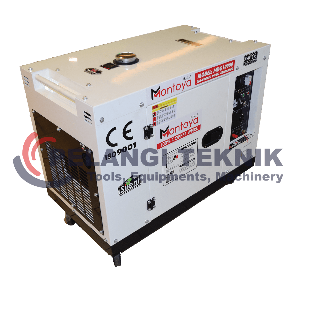 Genset 9 KVA 7000 watt Montoya Silent Diesel MDG10000 - Pelangi Teknik