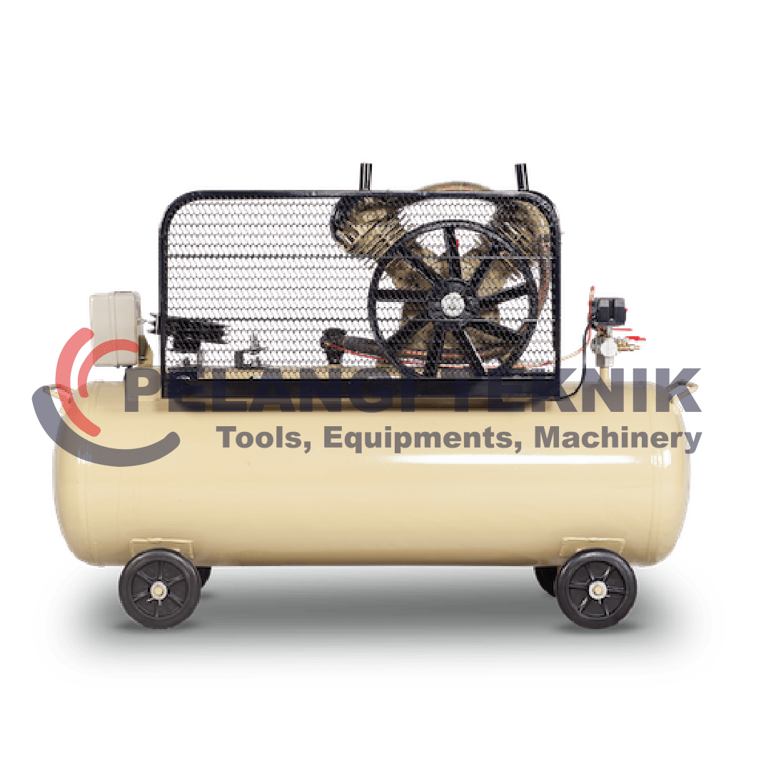 Kompresor angin 3 hp Montoya D-0.28/8 + Dinamo 3 hp 3 phase FAW 100% Full Tembaga - Pelangi Teknik
