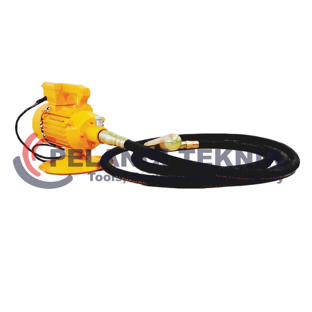 Mesin Vibrator / Concrete Vibrator Elektrik 3 HP 3 Phase FW 70J Komplit Selang 38mmx6m - Pelangi Teknik