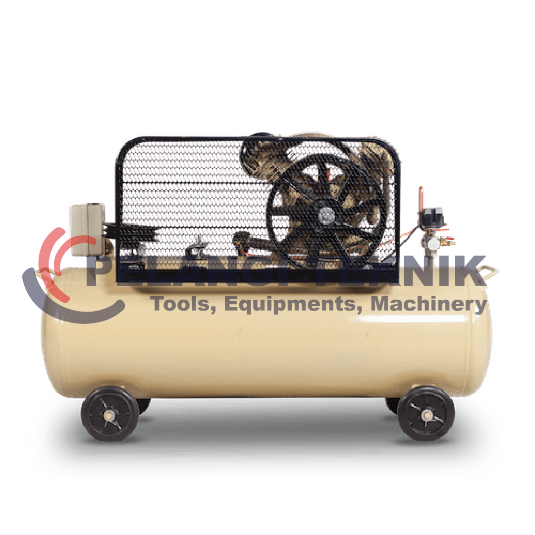 Kompresor angin 3 hp 8 bar Montoya D-0.22/12.5 + Dinamo 3 hp 3 phase FAW 100% Full Tembaga - Pelangi Teknik