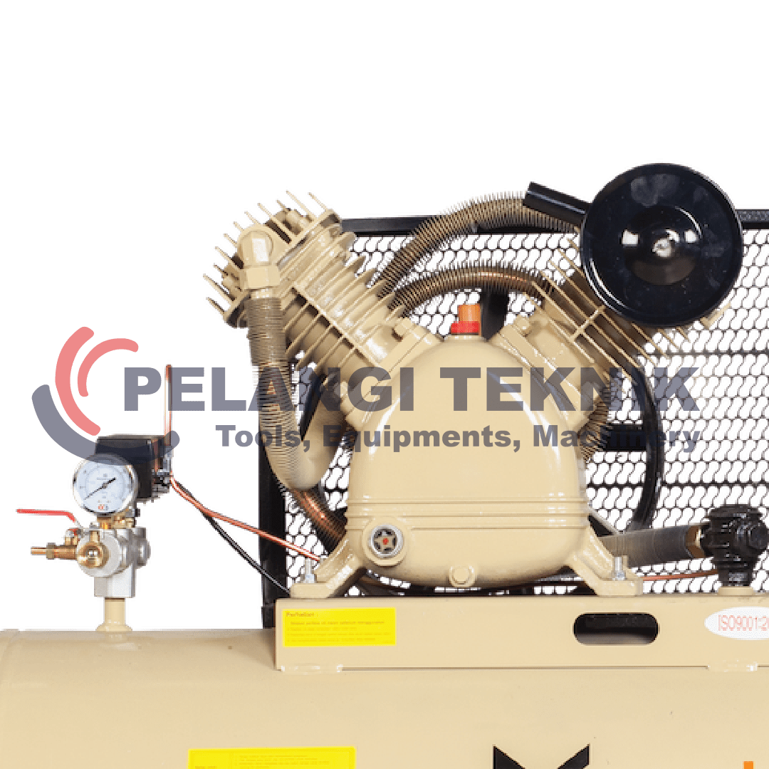 Kompresor angin 3 hp 8 bar Montoya D-0.22/12.5 + Dinamo 3 hp 3 phase FAW 100% Full Tembaga - Pelangi Teknik