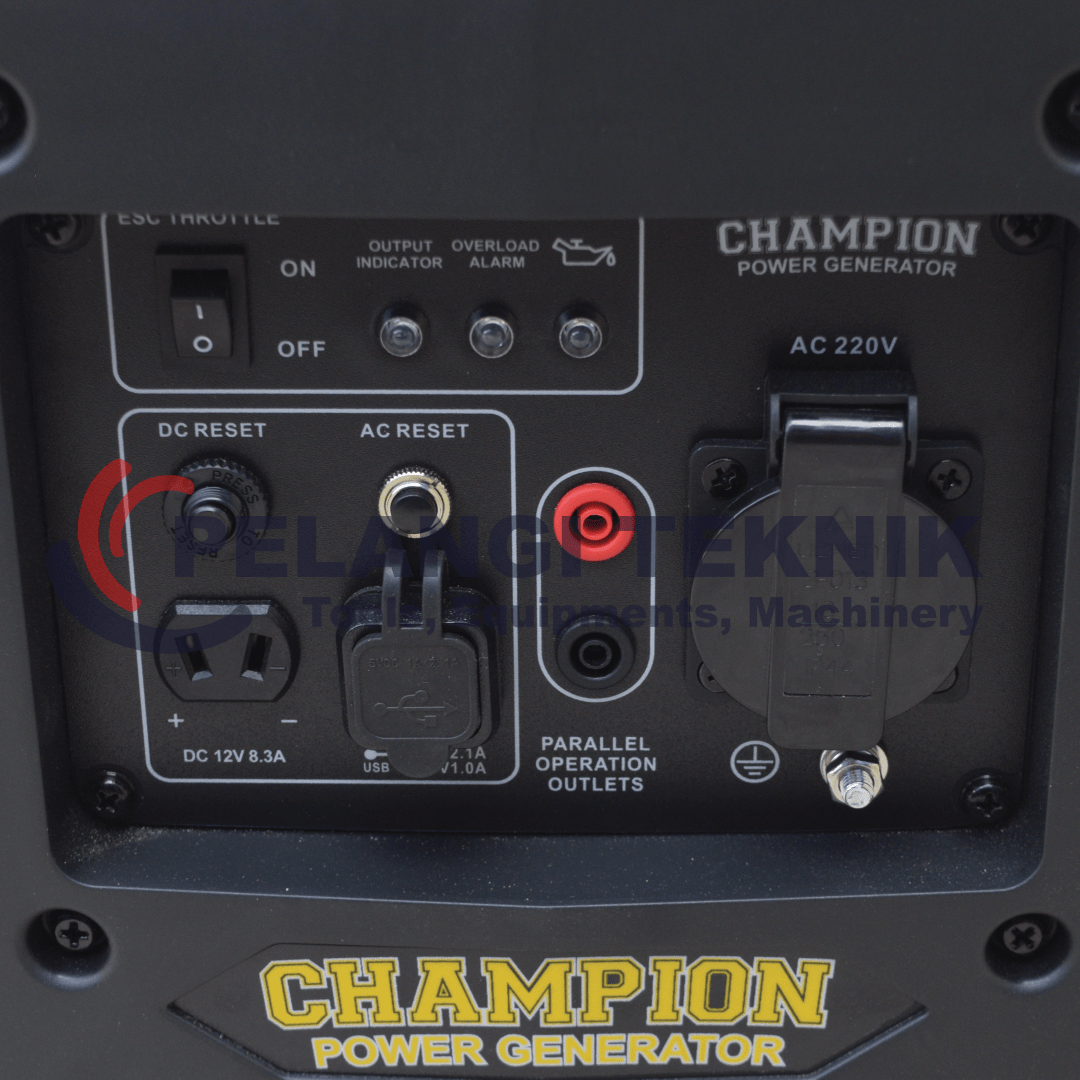 Genset Inverter 2000 Watt Bensin Champion CEM 3800iS - Pelangi Teknik