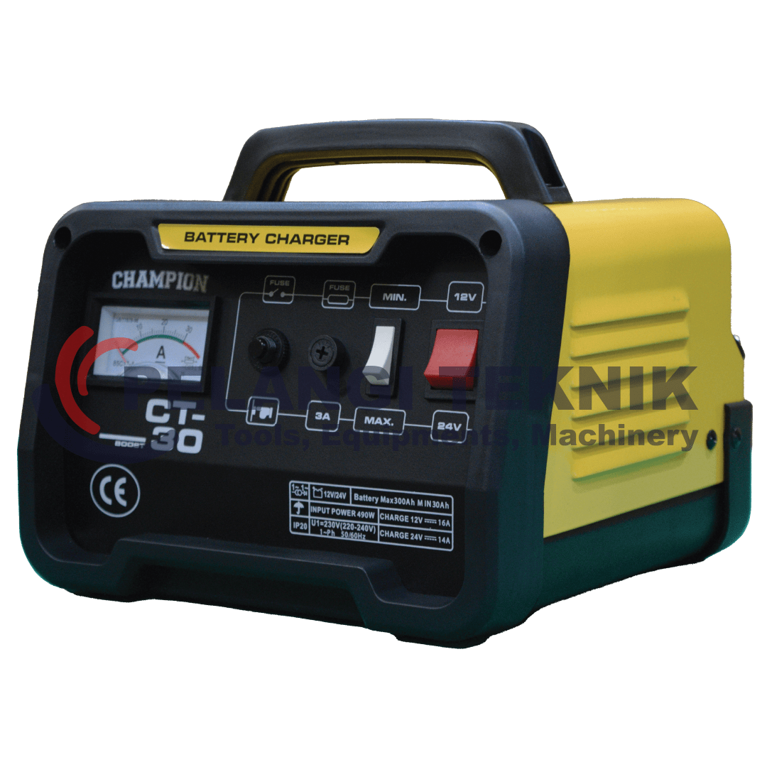 Charger Aki 30 Amper Champion CT 30A - Pelangi Teknik