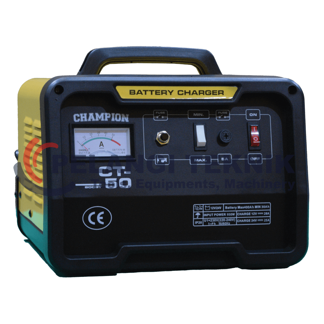 Charger Aki 50 Amper Champion CT 50A - Pelangi Teknik